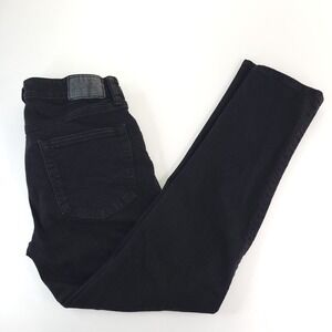 American Eagle Jeans Mens 31x30 Meas 30x30 Black Slim Straight Airflex Stretch‎